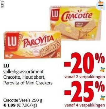 Colruyt Lu cracotte vezels aanbieding