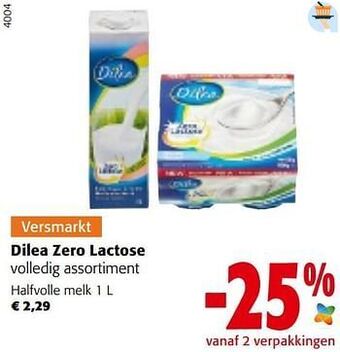 Colruyt Dilea zero lactose halfvolle melk aanbieding