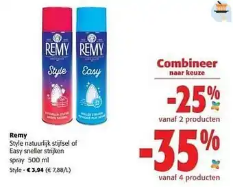 Remy style natuurlijk stijfsel