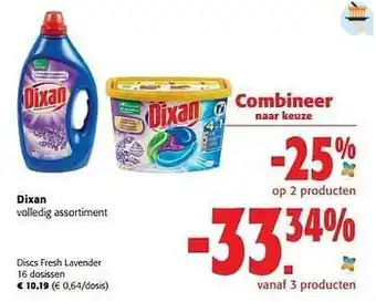 Colruyt Dixan discs fresh lavender aanbieding