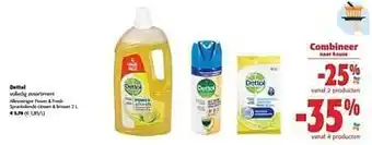 Colruyt Dettol sprankelende citroen + limoen aanbieding
