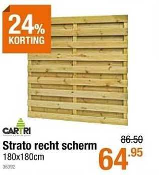 Cevo Strato Recht Scherm aanbieding