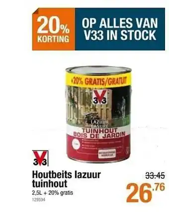 Houtbeits Lazuur Tuinhout