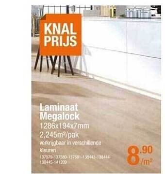 Cevo Laminaat Megalock aanbieding