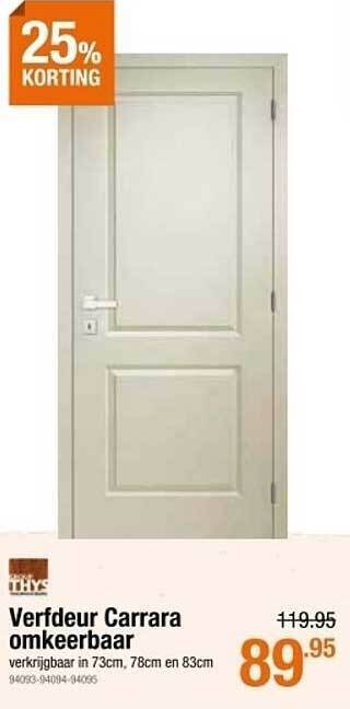 Cevo Verfdeur Carrara Omkeerbaar aanbieding