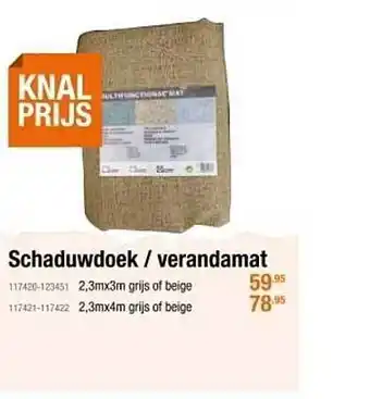 Cevo Schaduwdoek, Verandamat aanbieding