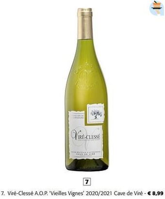Colruyt Viré-clessé a.o.p. vieilles vignes 2020-2021 cave de viré aanbieding