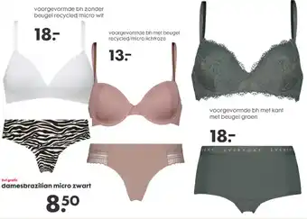 HEMA Damesbrazilian micro zwart aanbieding