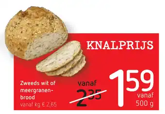 Spar Zweeds wit of meergranen brood aanbieding