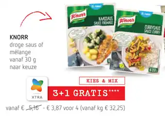 Spar Knorr droge saus of melange aanbieding