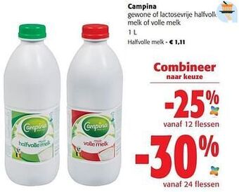 Colruyt Campina halfvolle melk aanbieding