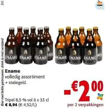 Colruyt Ename tripel aanbieding