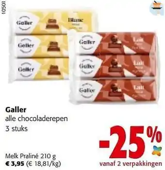 Colruyt Galler melk praliné aanbieding