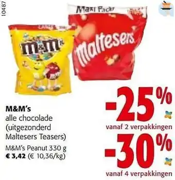 Colruyt M+m’s peanut aanbieding