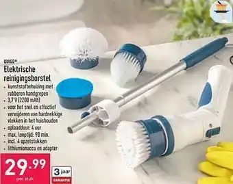 ALDI Quigg elektrische reinigingsborstel aanbieding