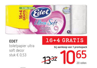 Edet toiletpapier ultra soft decor