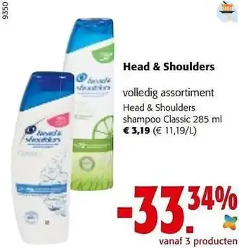 Colruyt Head + shoulders shampoo classic aanbieding