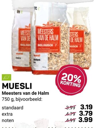 Ekoplaza Muesli Meesters van de Halm aanbieding