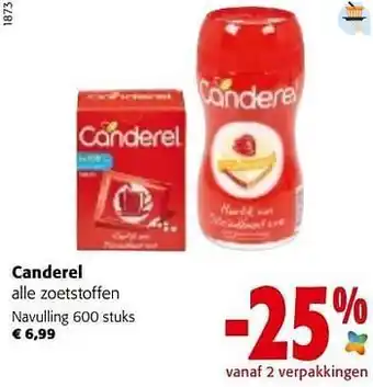 Colruyt Canderel navulling aanbieding