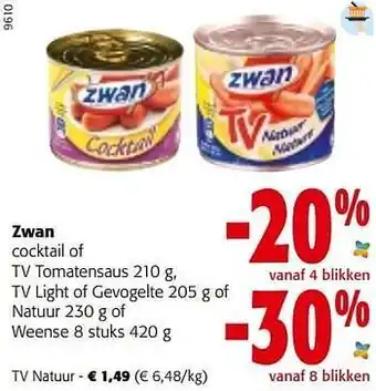 Colruyt Zwan tv natuur aanbieding