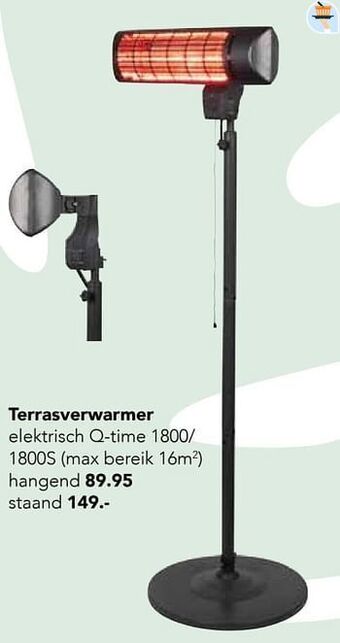 Terrasverwarmer hangend