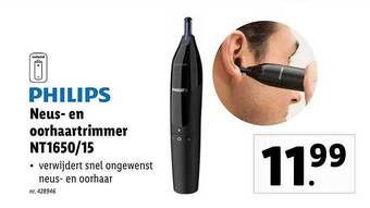 Lidl Philips Neus En Oorhaartrimmer aanbieding