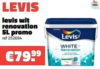 Bouwcenter Frans Vlaeminck Levis wit renovation aanbieding