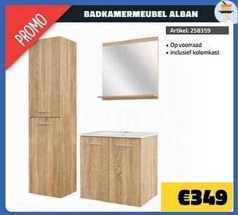 Bouwcenter Frans Vlaeminck Badkamermeubel alban aanbieding