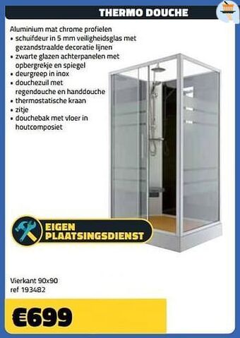 Bouwcenter Frans Vlaeminck Thermo douche aanbieding