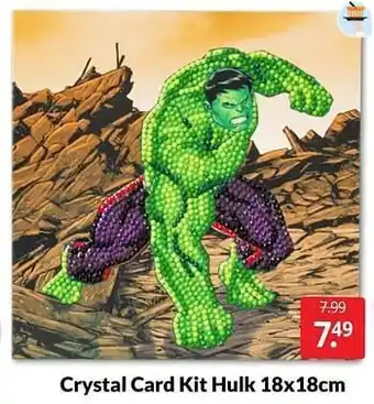 Boekenvoordeel Crystal card kit hulk aanbieding