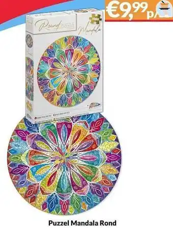 Boekenvoordeel Puzzel mandala rond aanbieding