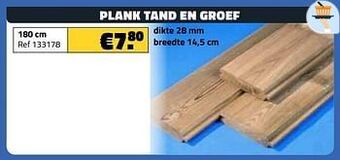 Plank tand en groef