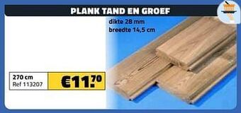 Bouwcenter Frans Vlaeminck Plank tand en groef aanbieding