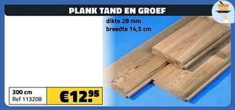 Bouwcenter Frans Vlaeminck Plank tand en groef aanbieding