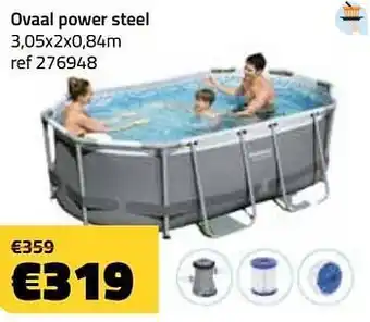Zwembaden ovaal power steel