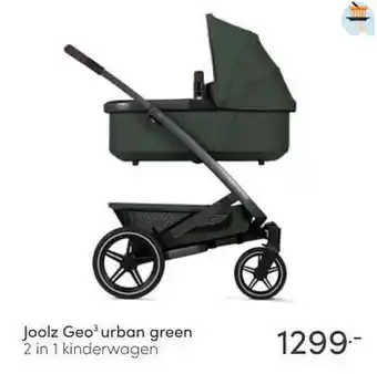 Baby & Tiener Joolz geo3 urban green 2 in 1 kinderwagen aanbieding