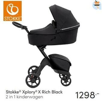 Baby & Tiener Stokke xplory x rich black 2 in 1 kinderwagen aanbieding