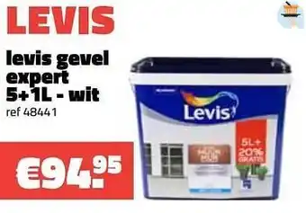 Bouwcenter Frans Vlaeminck Levis gevel expert wit aanbieding