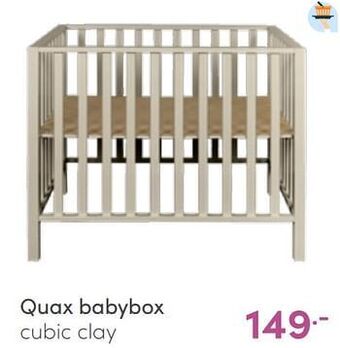 Baby & Tiener Quax babybox cubic clay aanbieding