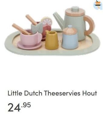 Baby & Tiener Little dutch theeservies hout aanbieding