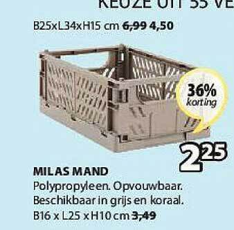 Jysk Milas Mand aanbieding