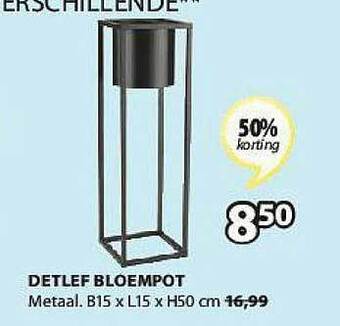 Jysk Detlef Bloempot aanbieding