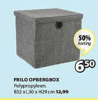 Jysk Frilo Opbergbox aanbieding