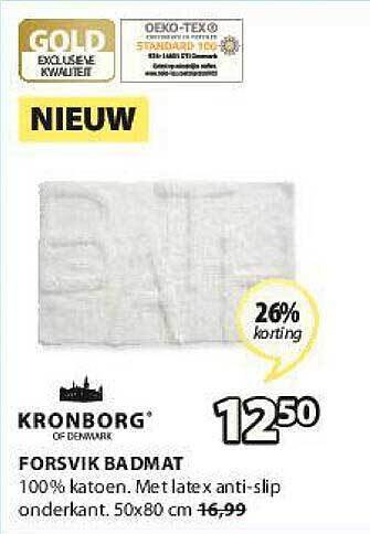 Jysk Forsvik Badmat aanbieding