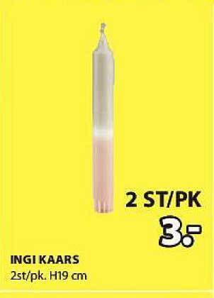 Jysk Ingi Kaars aanbieding