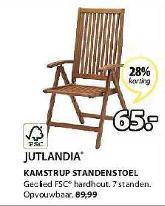 Jysk Kamstrup Standenstoel aanbieding