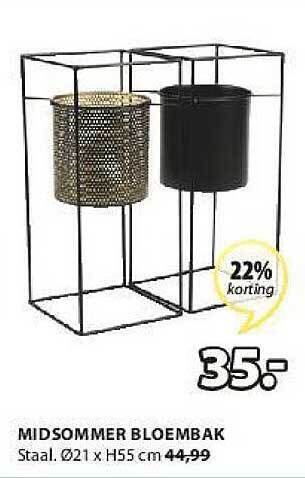 Jysk Midsommer Bloembak aanbieding