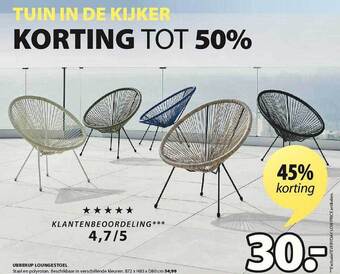 Jysk Ubberup Loungestoel aanbieding