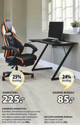 Jysk Gamestoel, Gaming Bureau aanbieding