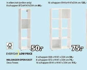 Jysk Haldager Open Kast aanbieding